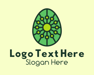 Organic  Plant Egg Logo