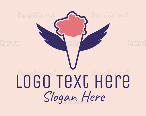 Ice Cream Wings Logo