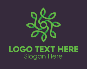 Vine - Green Vine Flower logo design