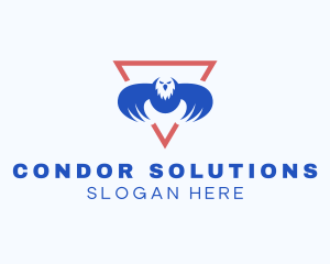 Condor - Flying Eagle Triangle logo design
