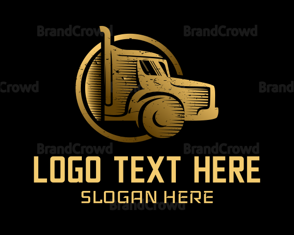 Golden Trucking Logistics Logo