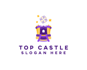 Castle Bounce Playground logo design