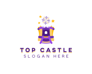 Castle Bounce Playground logo design