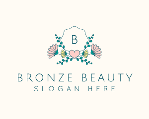 Floral Wreath Ornament logo design