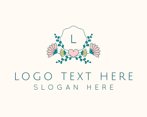 Leaves - Floral Wreath Ornament logo design