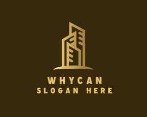 Storage - Golden Skyscraper Property logo design