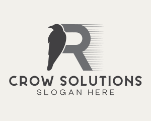 Crow - Raven Crow Aviary logo design