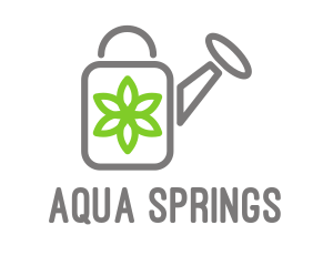 Flower Watering Can  logo design