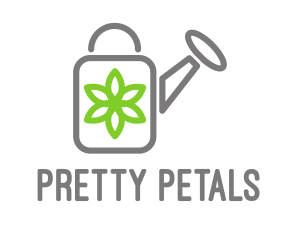 Flower Watering Can  logo design