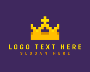 Crown King Pixelated Logo