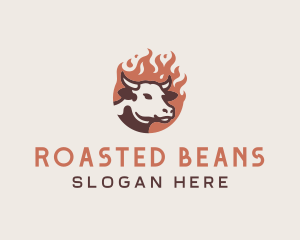 Roasted - Hot Beef Steakhouse logo design