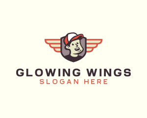 Delivery Guy Wings logo design