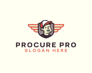 Procurement - Delivery Guy Wings logo design