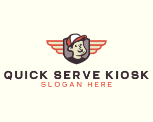 Delivery Guy Wings logo design