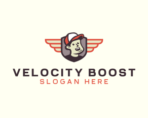 Delivery Guy Wings logo design