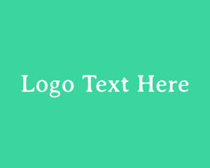 Minimalist - Fresh Green Serif Text logo design