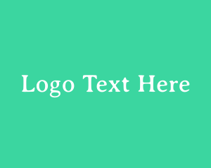 Serif - Fresh Green Serif Text logo design