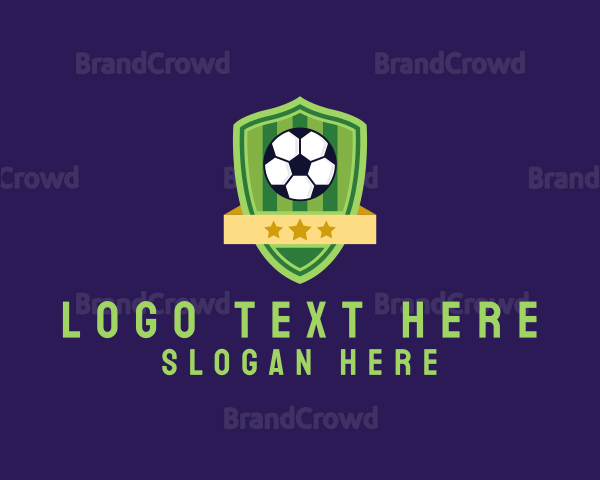 Soccer Ball Team Crest Logo