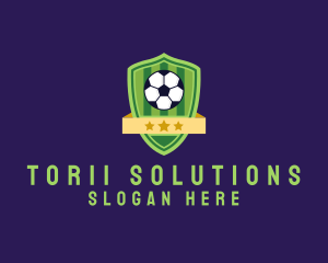 Soccer Ball Team Crest logo design