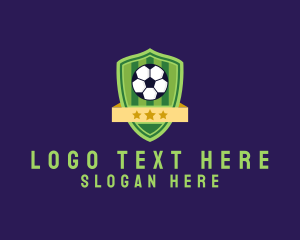 Crossed - Soccer Ball Team Crest logo design