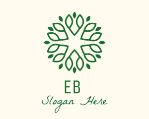 Herbal - Decorative Green Leaves logo design