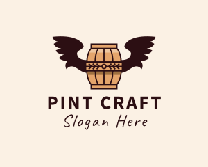 Pint - Beer Barrel Distillery logo design