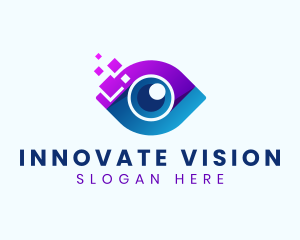 Digital Lens Technology logo design