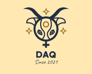 Asian - Ox Head Women Symbol logo design