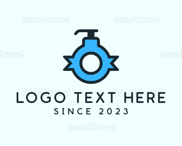 Blue Lotion Letter O Logo