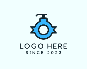 Hygienic - Blue Lotion Letter O logo design