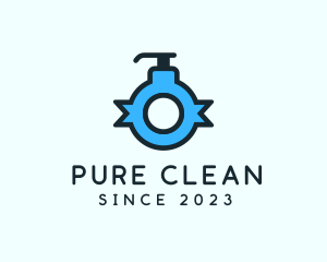 Cleanser - Blue Lotion Letter O logo design