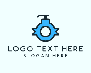 Blue Lotion Letter O Logo