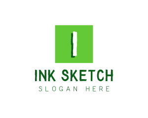 Green Chalk Handwriting logo design