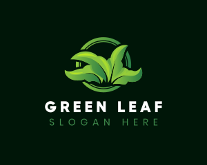  Leaf Lawn Landscaping logo design