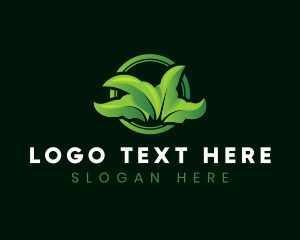 Greenery - Leaf Lawn Landscaping logo design