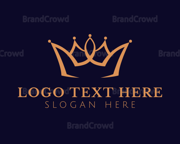 Golden Luxury Crown Logo