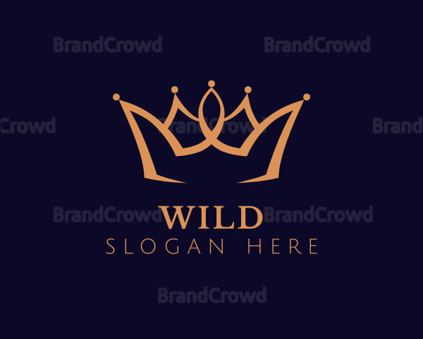 Golden Luxury Crown Logo