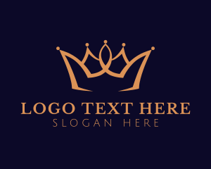 Golden Luxury Crown Logo