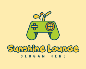 Arcade Gamepad Juice logo design