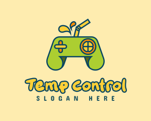 Arcade Gamepad Juice logo design