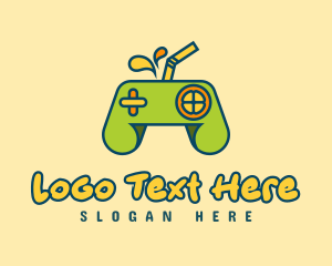 Straw - Arcade Gamepad Juice logo design