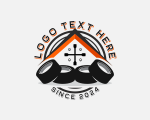 Roadside Assistance - Tire Maintenance Garage logo design