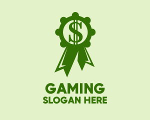 Green Dollar Medal Logo