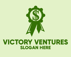 Winning - Green Dollar Medal logo design
