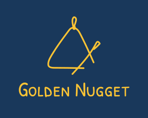 Golden Triangle Music Instrument logo design