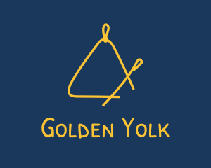 Golden Triangle Music Instrument logo design