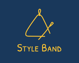 Golden Triangle Music Instrument logo design