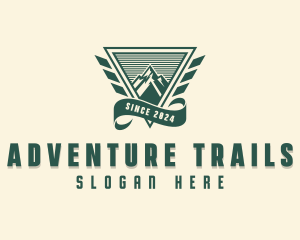 Adventure Mountain Peak logo design