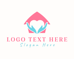 Shelter - Heart House Care logo design