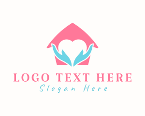 Hand - Heart House Care logo design